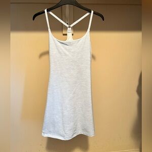 Outdoor Voices While with Light Blue Stripes Exercise Dress